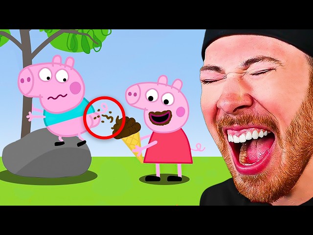 ALL OF PEPPA PIGS FUNNY MOMENTS! TRY NOT TO LAUGH!