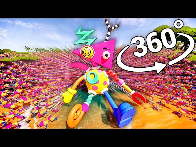 Zooble Plush 50,000 TIMES! 360° video | VR / 8K | ( The Amazing Digital Circus Animation )