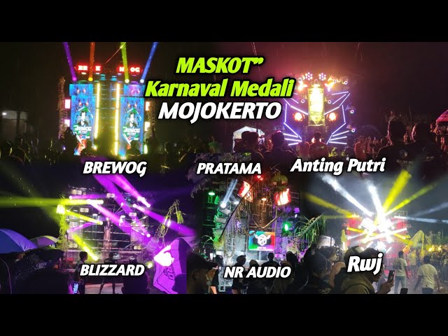 Dikejar Waktu,,BREWOG, BLIZZARD & Maskot" karnaval Medali meluncur menuju Finish