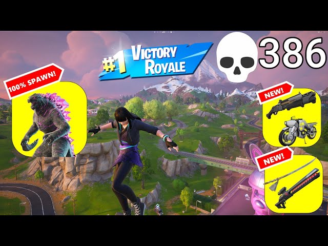 386 Elimination Solo Vs Squads "Zero Build" Gameplay Wins (Fortnite chapter 6 PC)