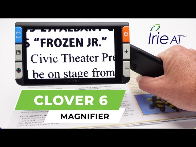 Clover 6 Handheld Video Magnifier: Full Demonstration (updated)