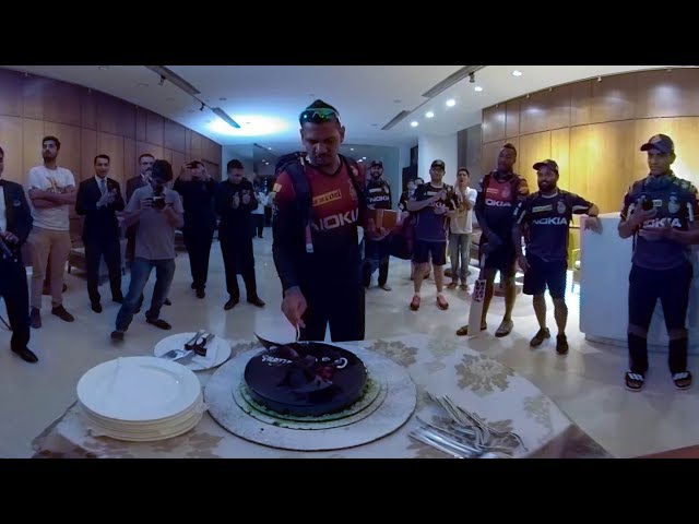 KKR vs RCB | First Victory Cake Cutting | (360 VIDEO) | Kolkata Knight Riders | VIVO IPL 2018