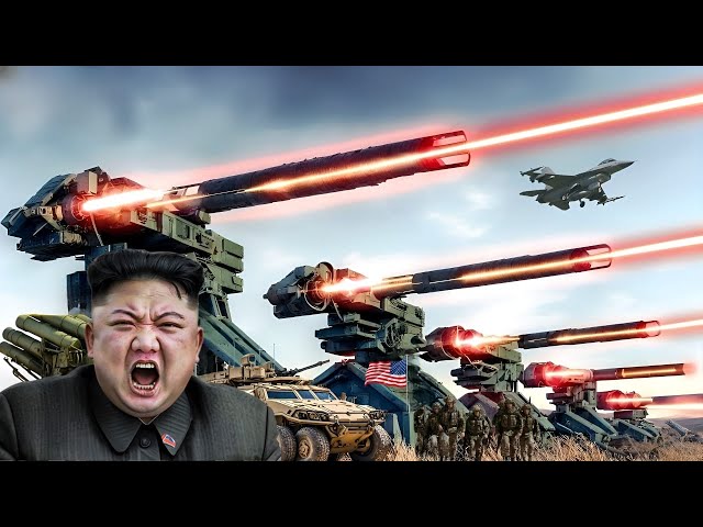 Kim Jong UN Shocked! US's Newest Laser Weapon Shoots Down 225 North Korean Fighter Jets