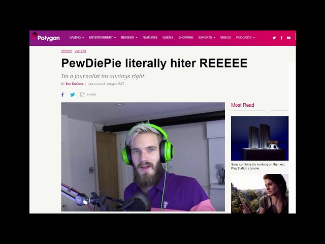 Every Polygon reaction to Pewdiepie under 12 seconds