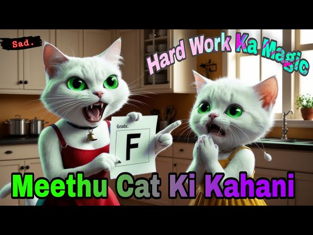 Meethu Cat Ki Kahani: Hard Work Ka Magic#MeethuTheCatStory #HardWorkKaMagic