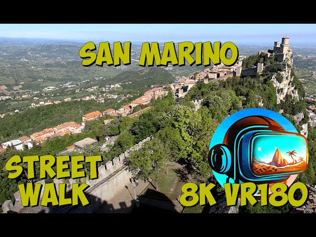 12 San Marino I feel like I am flying over this little republic in Italy 8K 4K VR180 3D Travel