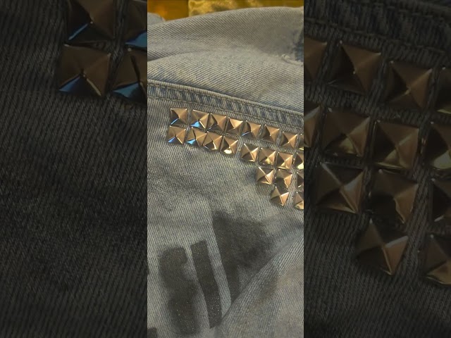 DIY How to stud your jacket like a REAL punk #diyclothes #diypunk #diy #fossicker