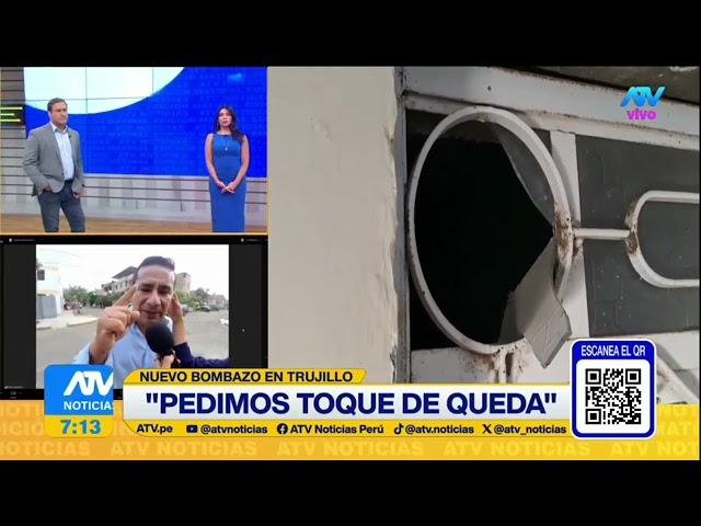 Detonan nueva bomba en Trujillo y esta vez frente a una comisaría: “Pedimos toque de queda”