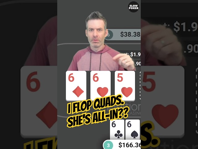 I flop QUADS and this celebrity's ALL-IN! 😲 #poker