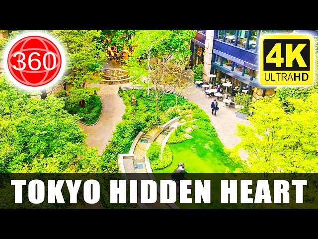 [4K 360°] Amazing Secret Garden in Tokyo Station, Marunouchi Brick Square || JAPAN 360