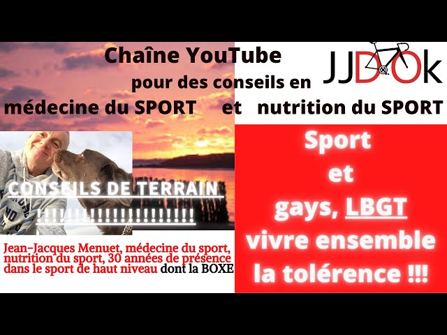 sportives, sportifs gays et LGBT: oui à la bienveillance la différence et l'intégration; mon message