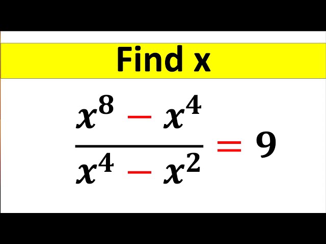 Math Olympiad || A Nice Algebra Equation || Find the Value of X || How to Solve @TheMathScholar23