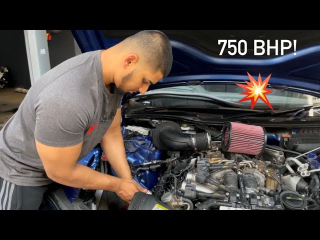 THIS AUDI RS7 IS A LAMBO KILLER ! **HUGE POWER GAIN** UPGRADED FUEL PUMP + RACE SPARK PLUGS INSTALL