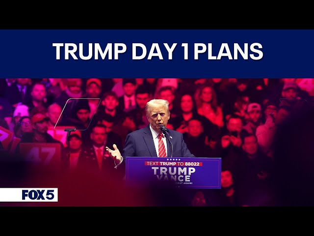 Trump talks Day 1 plans as president