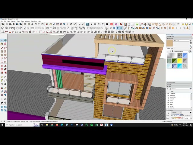 Front Elevation Modern Design | Sketchup Model Design