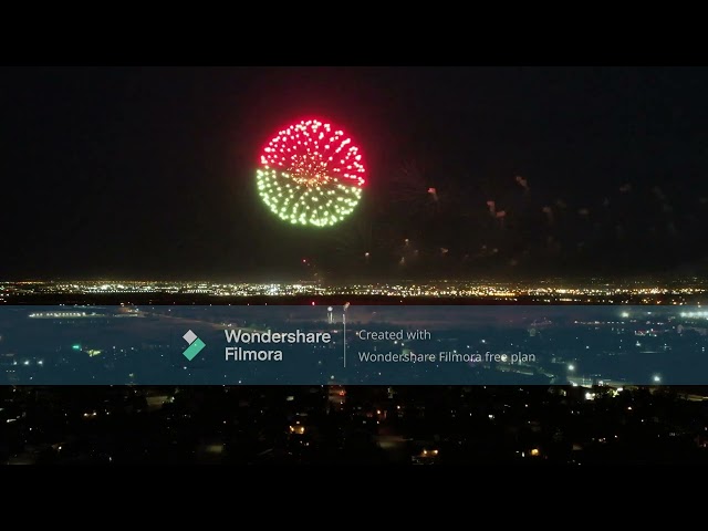 Fireworks competition India Night//Taken by DJI Drone