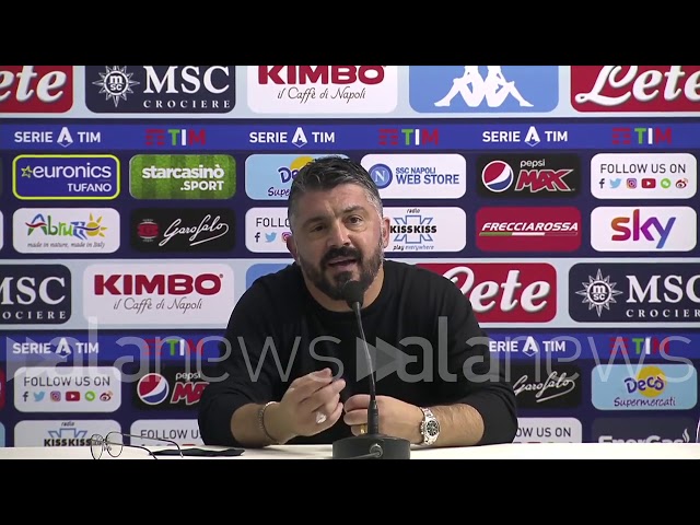 Napoli, Gattuso: "Ma cosa mi devo rimproverare? Abbiamo fatto 30 tiri in porta"