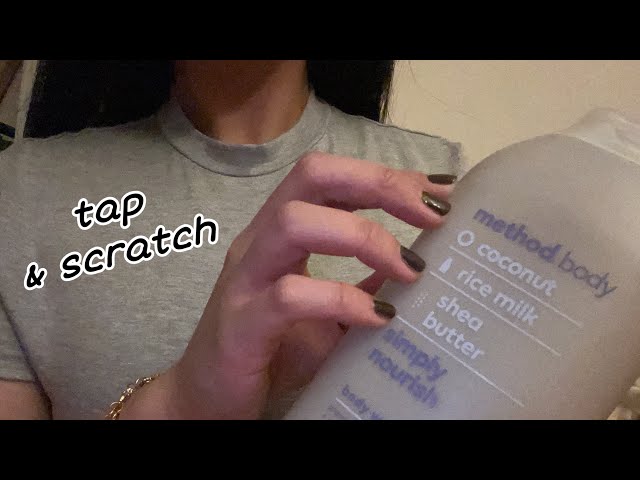 LOFI ASMR | random bottles fast tap/scratch | -no talking-