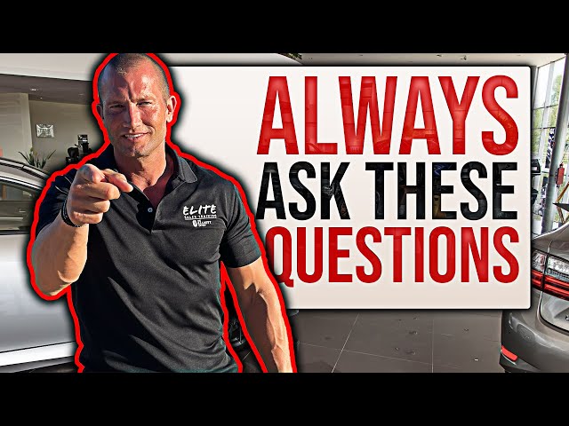 Questions to ALWAYS ask on the car lot as a Car Salesman - Car Selling Tips