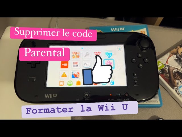 Comment enlever le code parental sur Wii U et la formater 👍👍👌🏻