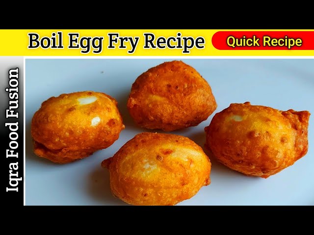 Boil Egg Fry Simple and Tasty  Recipe | Besan Wala Anda | Iqra Food Fusion, IFF