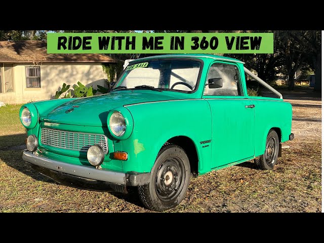 DRIVING MY PICKUP TRABANT HOME AT SUNSET 360 VIDEO