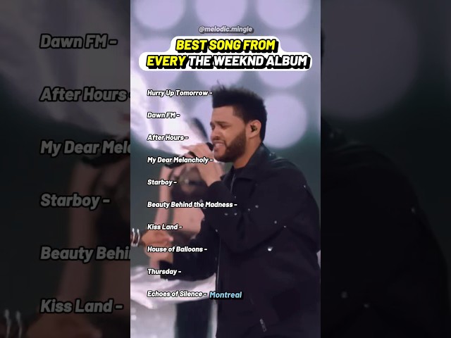 Best Song from every The Weeknd album #theweeknd #hurryuptomorrow