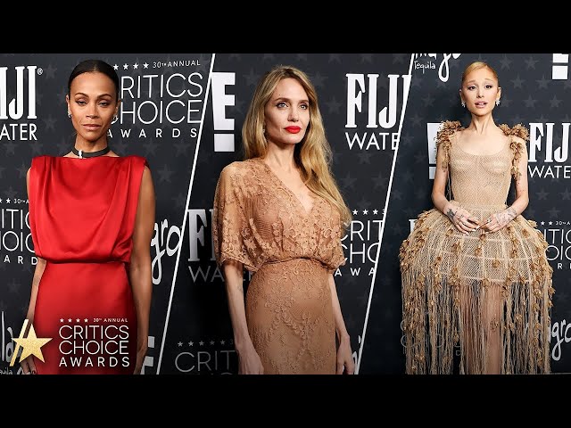 2025 Critics Choice Awards: Angelina Jolie, Zoë Saldaña, Ariana Grande & More Fashion