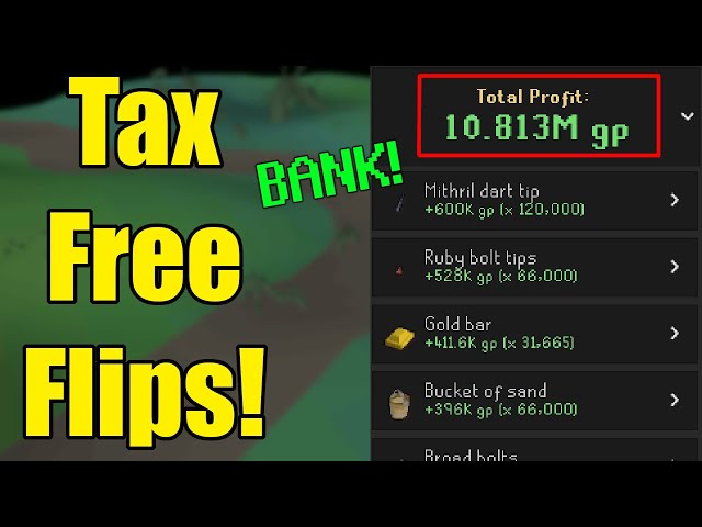 Avoid GE Tax & Make BANK! - OSRS Tax Free Flipping Guide