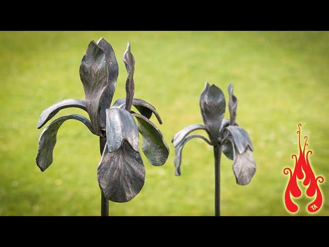 Blacksmithing - Making an iris flower