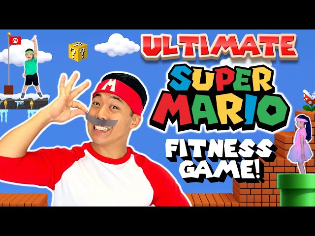 ⭐ Ultimate SUPER MARIO -thon | ALL 3 Epic Kids Videogame Exercise Challenges