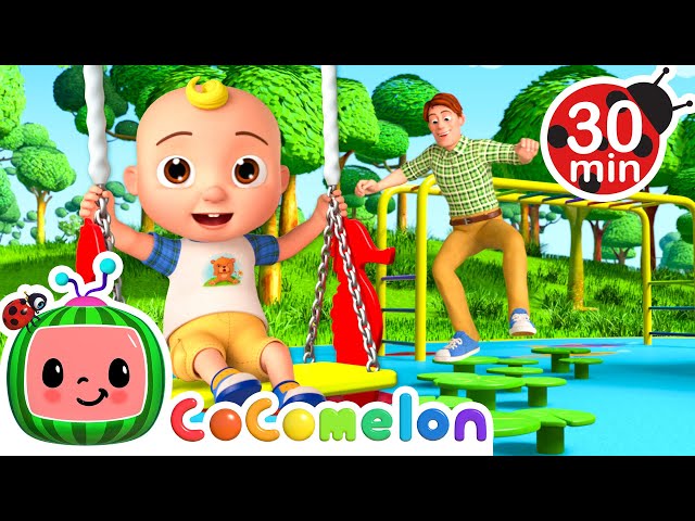 JJ and Daddy Playground Fun🛝 | Cocomelon | Kids Cartoons & Nursery Rhymes | Moonbug Kids