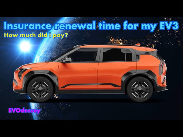 Kia EV3 Insurance Renewal time