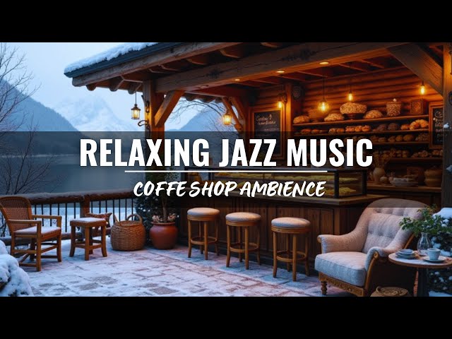 Smooth Fall Jazz Music at Cozy Coffee Shop Ambience - Jazz Relaxing Music & Crackling Fireplace