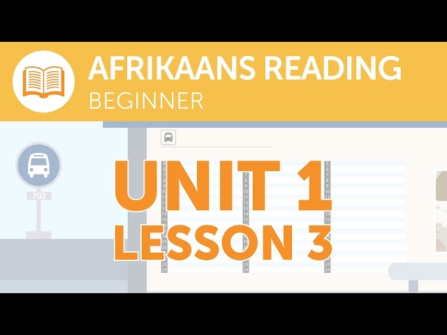 Afrikaans Reading for Beginners - An Afrikaans Service Notice at the Station