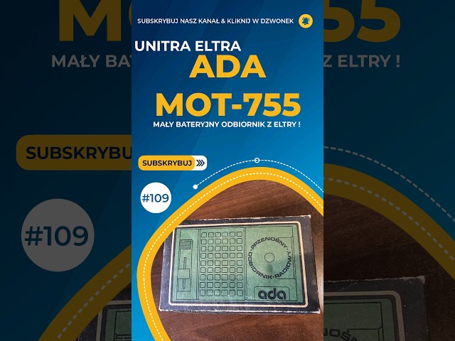 #Unitra #Eltra ADA MOT-755 - Przenośny odbiornik bateryjny w Oryginalnym opakowaniu. [S/109]