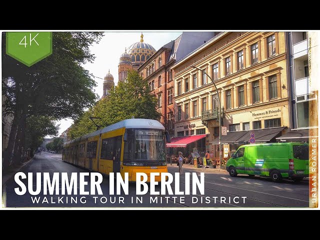 Hot Summer Walk in Berlin Mitte, Germany - First Hot Days in 2023 | 4K - 50FPS