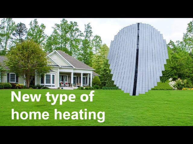 Solar energy heats a house completely in winter, without a gas boiler or heat pump