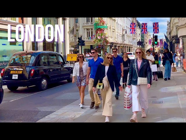 London Walk - May 2022 | 🇬🇧 MAYFAIR, New & Old Bond Street to Piccadilly | London Tour [4K HDR]