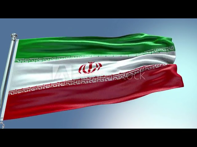 4k render Iran Flag video waving in wind Iran Flag Wave Loop waving in wind Iran Flag Iran Flag