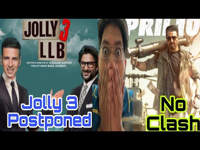 JOLLY LLB 3 POSTPONED | JOLLY LLB 3 VS JAAT CLASH नही होगा AKSHAY KUMAR FILM DELAYED DUE TO SHANKARA