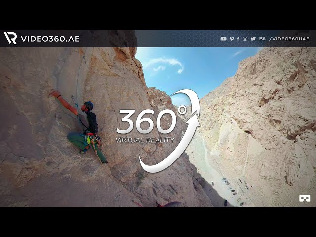 Multi-pitch climbing | 360° Video