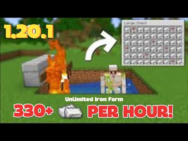 How To Built The EASIEST Iron Farm In Minecraft!