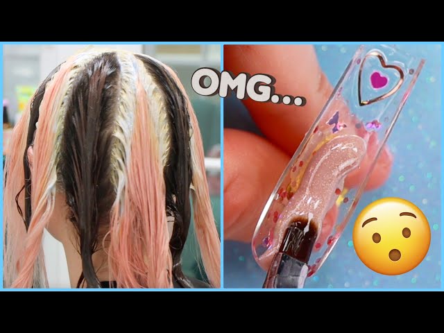 Dying My Hair Brown... & Nails to Match Vlog