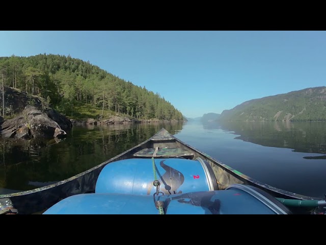 Bandak - camp and canoe - 360 degrees