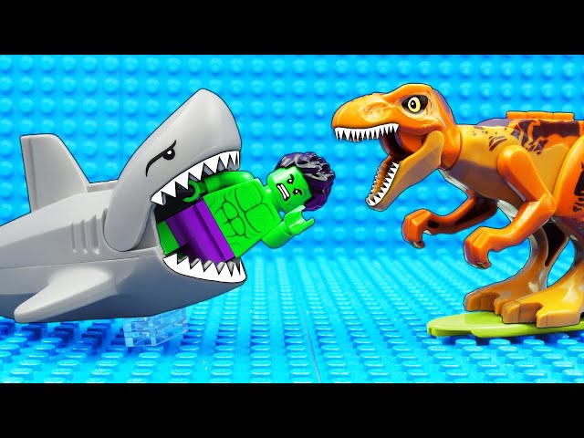 Hulk vs Spider Man vs Shark Heroes Stories