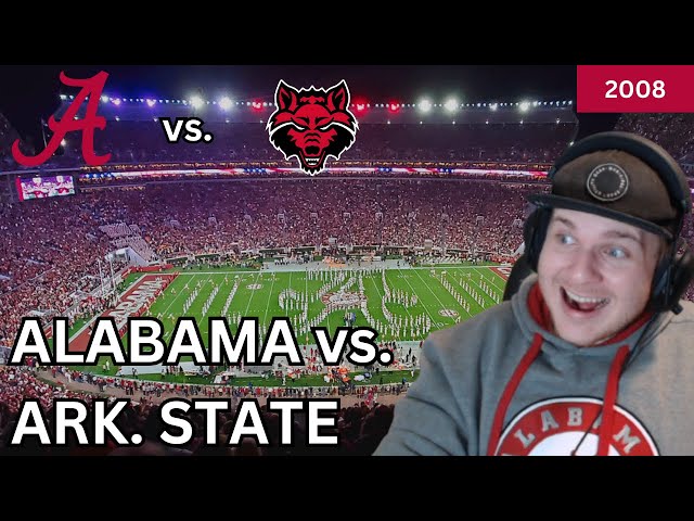 ALABAMA VS ARKANSAS STATE 2008 (REACTION)