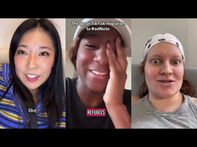 American refugees migration to Red Note, China TikTok app reactions is everything! Part 4