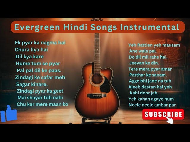 Evergreen hindi song #instrumental #music #guitar #hindisong #india #softmusic #song #relaxingmusic