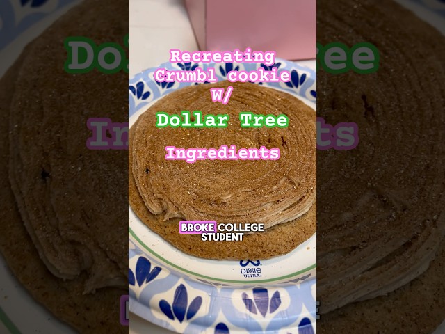 video on the process tagged!:) 💚🩷 #crumblcookies #dollartree #easyrecipe #affordable #baking #food